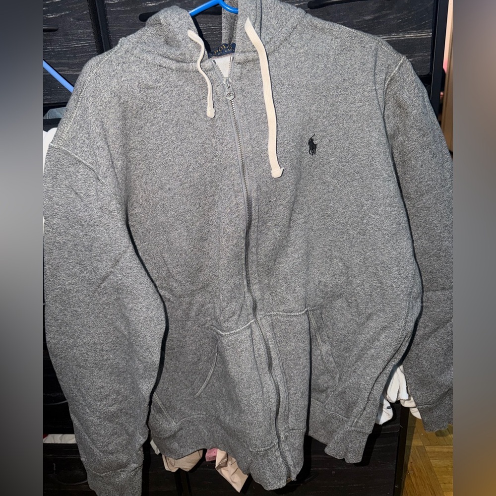 Polo Ralph Lauren Gray Zip-Up Sweater